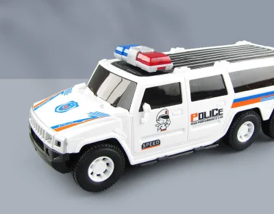 Fábrica al por mayor Nueva Policía Universal Eléctrica Toy Car Music Luz Coche de patrulla de policía especial rotatorio de 360 grados