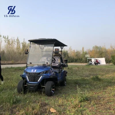Fábrica 2+2 asientos Sightseeing Bus Club Carrito 48V60V72V batería de litio Carrito eléctrico de Golf Cochecitos de Caza vehículo eléctrico