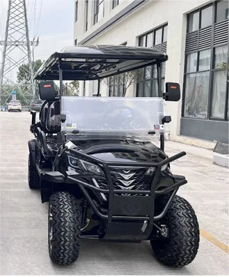 Black 48V Electric Club Carts 2 4 6 8 asientos Carros de golf