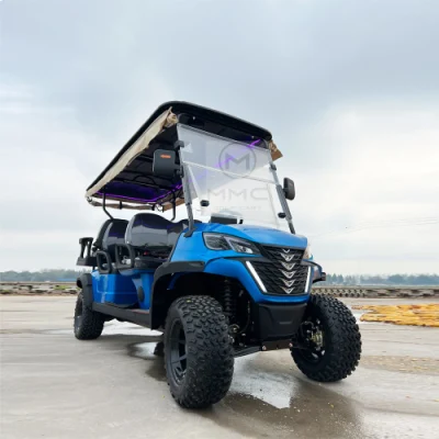 MMC Golf Cart Dealers Acero Marco 4 plazas Mini Golf Cart China 6 asientos fuera de la carretera Golf Carts
