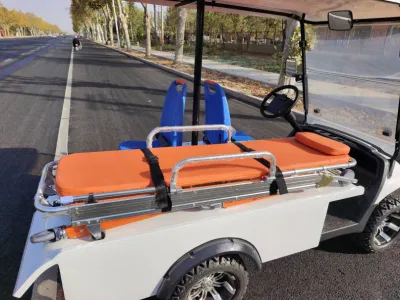 Golf médico coche cama médica batería eléctrica operado ambulance Golf Carros