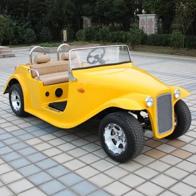 4 plazas clásico de lujo Campo de golf eléctrico Kart para la venta con CE Classic Car eléctrico Vehículo Eléctrico Vintage (DN-4D)