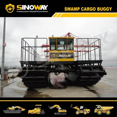 Seguimiento personalizado de los vehículos de Buggy Pantano 10 toneladas de capacidad del vehículo en el Pantano de anfibios