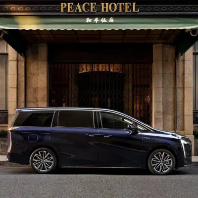 2024 GAC Trumpchi E8 7 asientos 2,0atk Luxury Chinese Electric MPV PHEV nuevos coches en China con estructura de cuerpo MPV