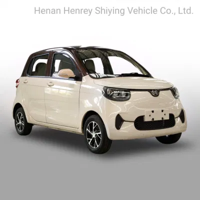 Vehículo eléctrico: Coche clásico de color E con 4 asientos para jóvenes.