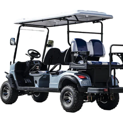 Nuevo diseño Carro de Golf Caza de coches con parachoques 2 asientos Carrito de Golf eléctrico sin alzarse para el Club de Visitas