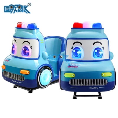 Juego de Video Juego eléctrico de coches de la policía de cute operado con monedas Coche de niños Swing