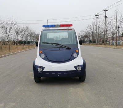 Listo para el envío de los coches eléctricos cinco asientos del coche patrulla de policía de Electric