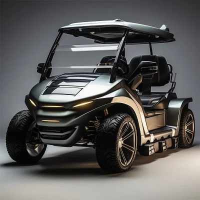 48/72V estilo exclusivo Moda moderna 2023 Diseño completamente nuevo 4 Asiento Sightseeing Bus Club Carrito batería de litio eléctrico Golf Buggy Carro de caza con DOT CE