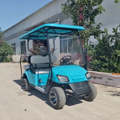 4 azul de los asientos de automóvil de turismo de golf eléctrico para Hoteles y Resorts