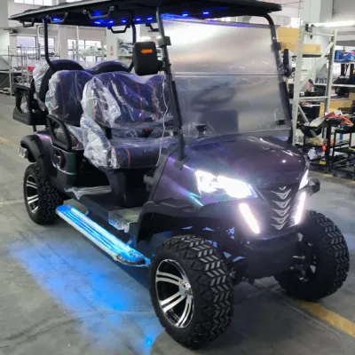 Nuevo 6 de pasajeros Golfcart Tourist Gulf Cart coche de golf eléctrico 48V vehículo utilitario
