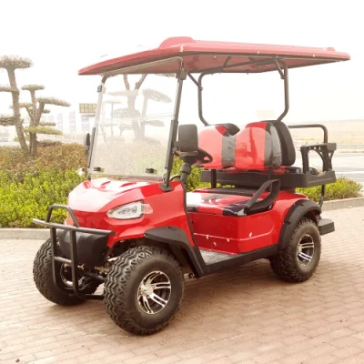 Alta calidad de 4000W 60V Solar Electric carro de golf 4 ruedas Scooter eléctrico plegable personalizado off road 6 personas Turismo vehículo Carrito de golf