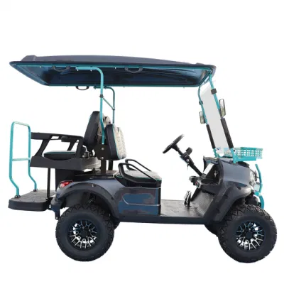 Venta al por mayor de carritos de golf de caza eléctricos nuevos y legales para la calle, con batería de litio de 48V.