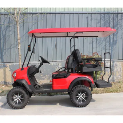 Fabricante chino mayorista de carritos de golf de caza de 2, 4, 6, 8, 10 asientos con batería de plomo/ácido/litio de 48V/60V/72V y una autonomía de 100/120 km.