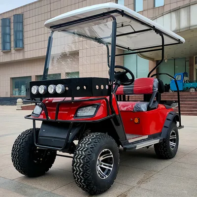 China baratos 4 plazas Golf Carts AC Asynchronous Motor litio Baterías Golf Cart Street Legal Golf Cart Buggy Hunting Cart Scooter eléctrico coche eléctrico