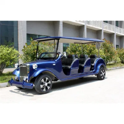 Top calidad Antique 4 Rows Classic Golf Car 5kw Electric Vehículo turístico