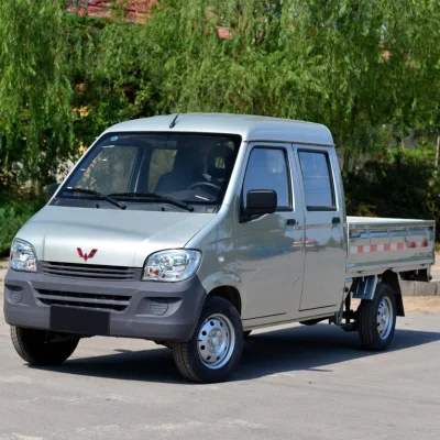 Wuling cabina doble mini Truck Mini Eléctrico Van de carga de la utilidad de camión de carga