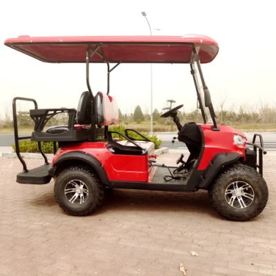 Alta calidad de 4000W 60V Solar Electric carro de golf 4 ruedas Scooter eléctrico plegable personalizado off road 6 personas Turismo vehículo Carrito de golf