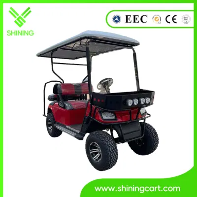 Suspensión independiente aluminio bastidor pedal de aluminio Carro de Golf eléctrico con Medidor profesional