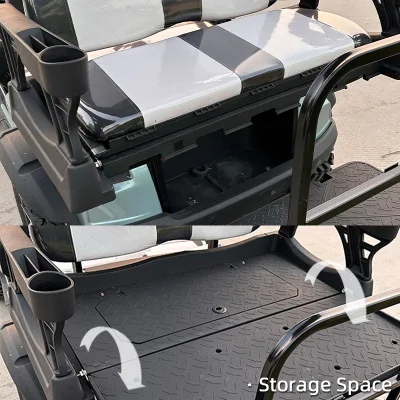 Mejor Marca personalizada Carro de Golf 4 plazas 5 estrellas Scooter motorizado avanzado EV Black Bar American Club Car Golf Buggy for Villages Airport Desert