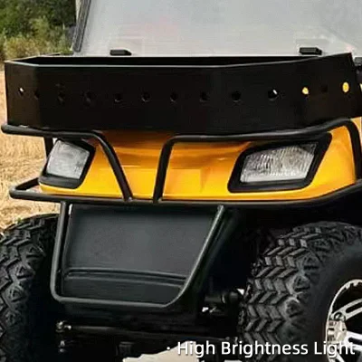 2024 Feiyueda 6 4 2 asientos Free Customized Color Street Legal eléctrico Amarillo Gulf Carts eléctrico Amarillo Golf Car