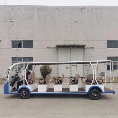 15kW Motor Super Charge 14 asientos de coche de autobús turístico eléctrico Carrito de Golf Mini Bus