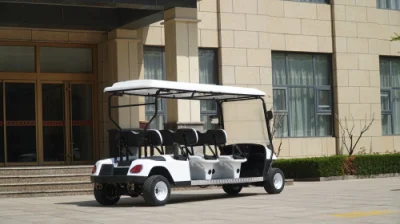6 pasajeros Go Kart no-alzados 6 asientos carrito eléctrico de golf