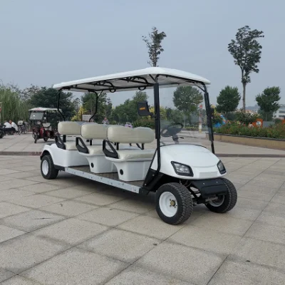 4 navegantes 6 vidadores Carro eléctrico de Golf vehículos utilitarios de litio Coche eléctrico recorrido turístico de coches autobús Club Cart batería de litio eléctrica Carrito de caza de buggy de golf