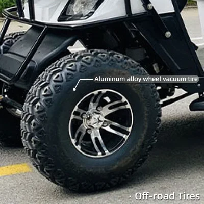 Blanco mejor 4+2 persona 6 asientos Golf Carro movilidad Scooter Motorizado Modified Electric Mini Golf Cart para la venta