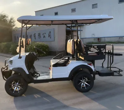 China fábrica Zona de precios eléctrico 6 asientos Calle Legal apagado Carrito de Golf Golf Buggy Club de coches eléctricos para la venta