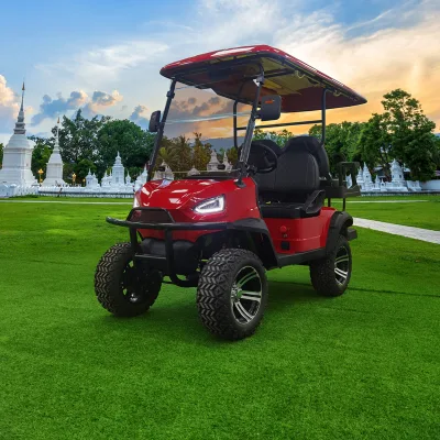 6 con asientos de batería Club Electric Carts para y 48V Carga de litio Solar Panel Calle Legal fuera de carretera piezas coche Carro de golf
