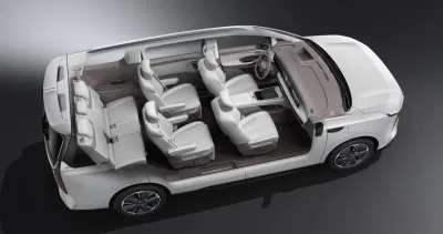 Acomodar siete personas vehículos de nueva energía coche eléctrico Maxus Dajia7