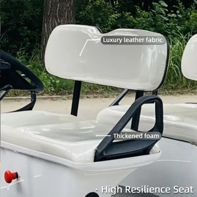 Blanco mejor 4+2 persona 6 asientos Golf Carro movilidad Scooter Motorizado Modified Electric Mini Golf Cart para la venta