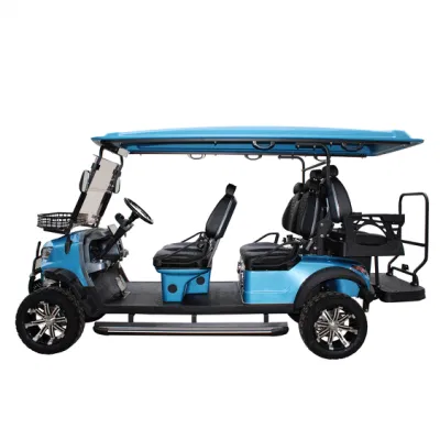 2023 Nuevo Modelo Bx 4+2 asientos Sightseeing Bus Club Carrito eléctrico de Golf buggy Caza Carro con CE DOT New Vehículo de energía
