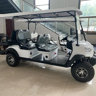 Mejora de la Evolution 4 rueda 6 asientos White Electric Caza levantada Carrito de Golf