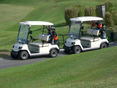 2022 de turismo de golf eléctrico Bus blanco de 2 carros de golf eléctrico del asiento (LT-A2).