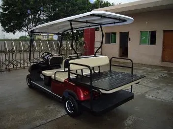 6 pasajeros del asiento trasero plegado Eléctrico Eléctrico autobús de turismo Club de Golf Cart (LT-A4+2)