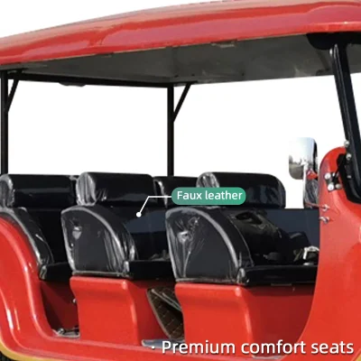 Mejor Color personalizado 11 pasajeros Cesta turística Antigüedades eléctricas Tour Mini Bus 4 fila eléctrico Vintage Classic Precio del coche Para la venta