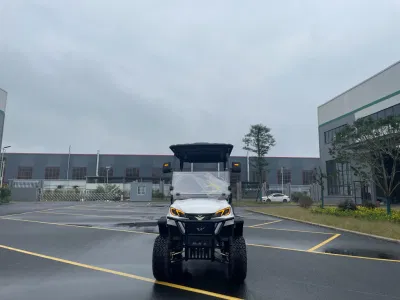 Profesional cómodo Multifuncional 4 vidente eléctrico carrito de golf con techo solar Y certificado aprobado para Recreation 35km/H