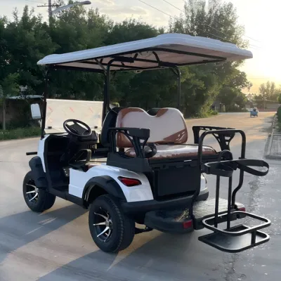 China fábrica Zona de precios eléctrico 6 asientos Calle Legal apagado Carrito de Golf Golf Buggy Club de coches eléctricos para la venta