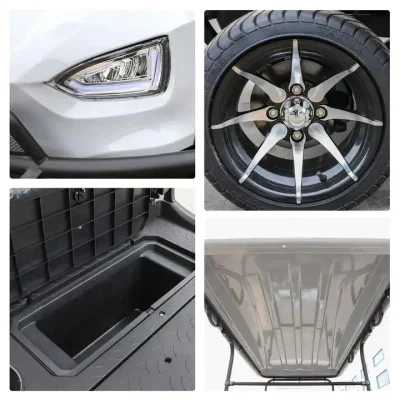 Custom 2+2 silla Mini en carretera eléctrico Golf Buggy Cart Con panel de control de pantalla grande