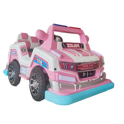 Niños coche de policía eléctrica para niños asientos Paseo de juguete