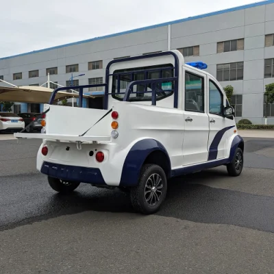 China Lb4XL-4 Coche de Patrulla Eléctrico Puro de 4 Plazas Estilo Policía en Seguridad Pública, Calles Peatonales, Campos de Golf, Atracciones Turísticas, Bienes Raíces.