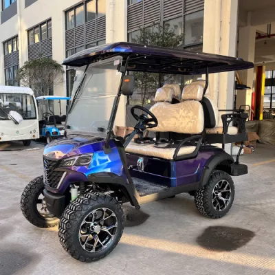 4 asientos cerrado carrito de golf Mini Electric Golf Carts con 48V litio