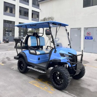 Utility levantó los carros de golf modernizado dos-Tone Diamante asientos 4 pasajeros eléctricos Carrito de Golf