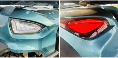 Carrito de golf de gasolina, todoterreno, utilitario, coche turístico de 4 ruedas, carrito de golf Recepción de fábrica del hotel