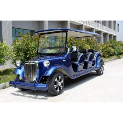 Top calidad Antique 4 Rows Classic Golf Car 5kw Electric Vehículo turístico