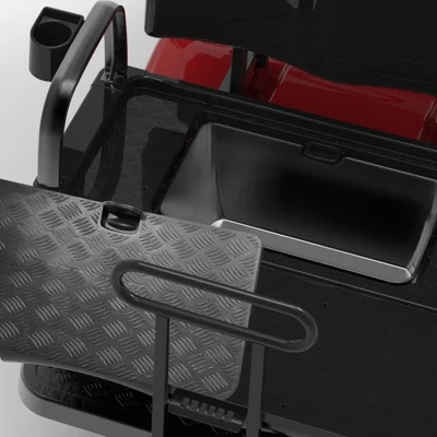 Golf Cart 2+2 plazas Electric Cart azul marino vehículo utilitario Blackroof