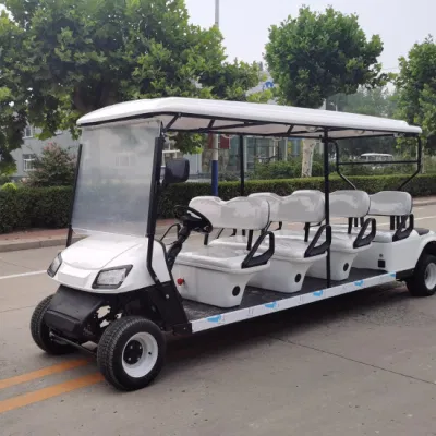Carrito de Golf de Hotel eléctrico de 8 asientos con cargo Box