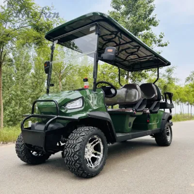 Cuatro ruedas adultos 8 plazas espacio de almacenamiento eléctrico Golf Cart